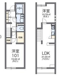 レオパレスコヅチIの物件間取画像